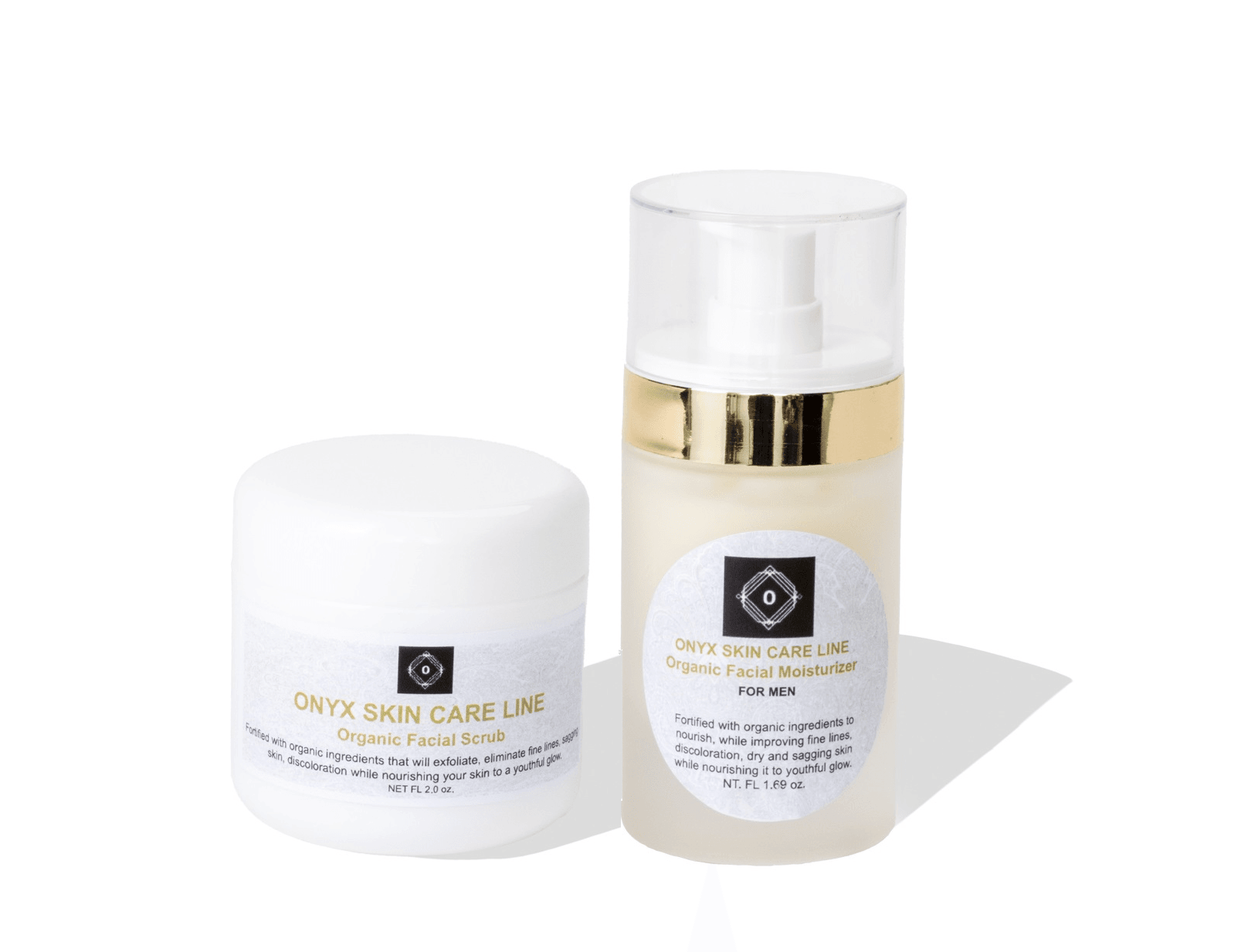 Two-Step Facial System - Scrub and Moisturizer - For MEN-0